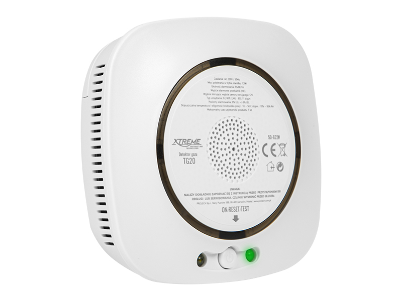 50-622#--Specyfikacja:- Zasilanie: AC 230V / 50Hz- Typ urządzenia: B- Moc pobierania w trybie czuwania: 1,5W- Głośność alarmowania: 85dB/1m- Wyjście alarmowe: przekaźnik (NC)- Wyjście sterujące: wyjście zaworu sterującego 12V- WiFi: 2,4G - 802.11 b/g/n- Pozio