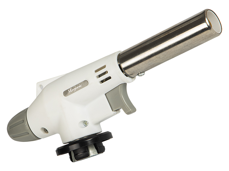 53-124#--Ceramiczny palnik gazowy przeznaczony na kartusze. Nie wymaga rozpalania - wystarczy nacisnąć spust, kt&amp;oacute;ry wywołuje iskrę rozpalającą strumień gazu. Specyfikacja:  Długość: 175mm Średnica wylotu płomienia:&amp;nbsp;18mm Waga:&a