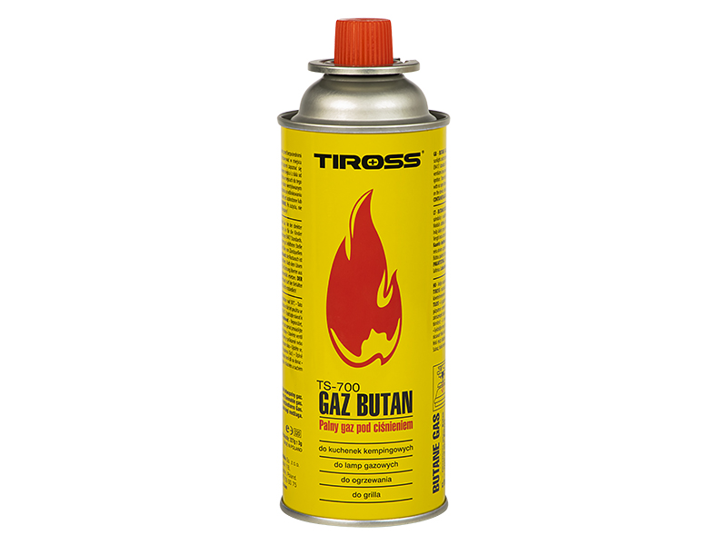 53-125#--Uniwersalny gaz. Kartusz wypełniony wydajnym, wysokokalorycznym butanem. Sprawdzi się idealnie z kuchenkami, palnikami gazowymi, grillami czy lampami. Specyfikacja:  Pojemność: 400ml Waga netto: 227g Wysokość: 18,6cm Szerokość: 6,6cm 