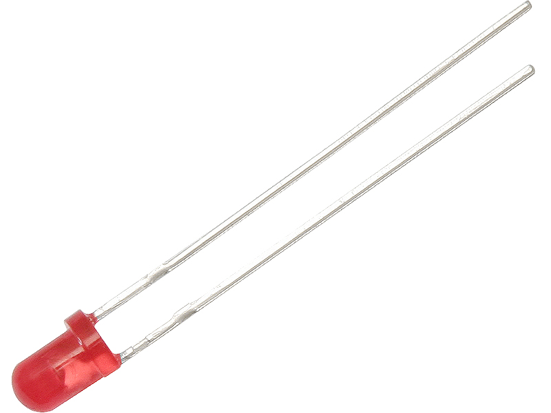 6013#               --Dioda LED z czerwoną barwą światła oraz matową soczewką.&amp;nbsp;- Typ: LED- Soczewka: matowa- Średnica: 3 mm- Napięcie pracy: 1.7-2.05V- IF: 20mA&amp;nbsp;- Jasność: 15-20 mcd- Kolor: czerwony- Montaż: THT&amp;nbsp;- Opakowanie: 100 szt