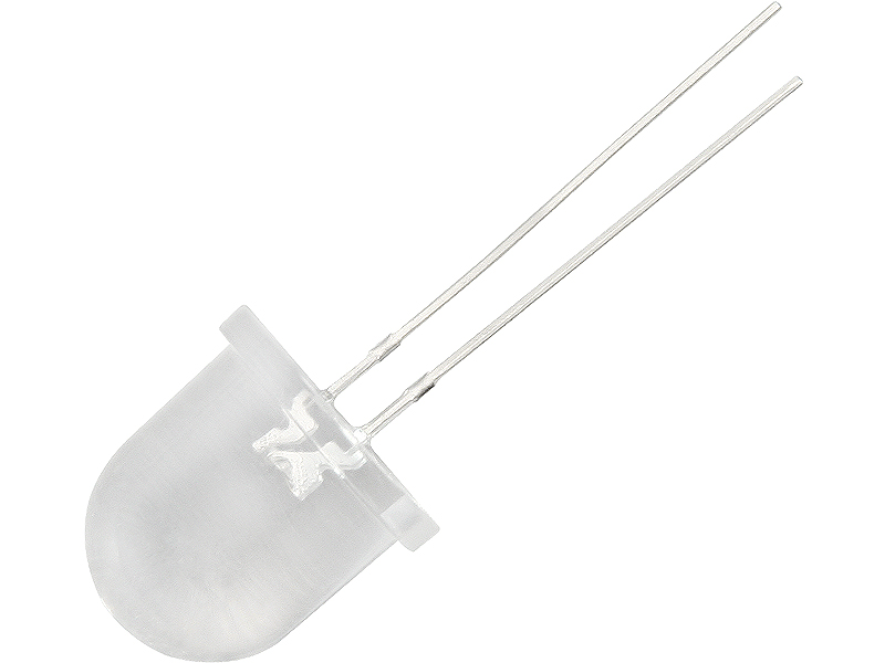 6018#               --Dioda LED z niebieską barwą światła oraz przezroczystą soczewką.- Typ: LED- Soczewka: przezroczysta (clear)- Średnica: 12 mm- Kolor: niebieski- Montaż: THT&amp;nbsp;- Opakowanie: 10 sztuk&amp;nbsp;