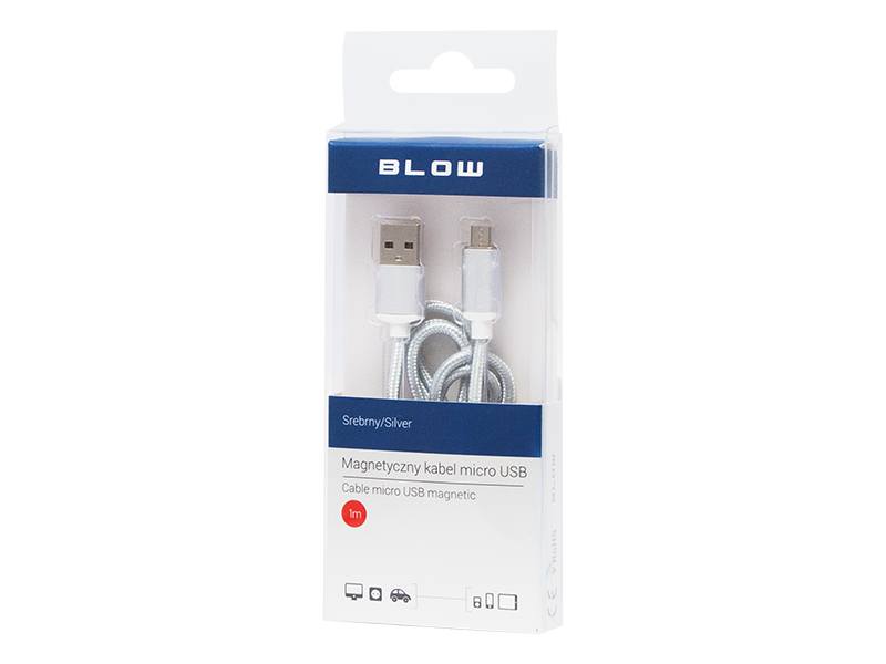 66-106#--Wysokiej jakości magnetyczne przyłącze USB-A - micro B przeznaczone do urządzeń z wejściem micro USB umożliwiające zasilanie oraz przesyłanie danych.Najważniejsze cechy:- Wspiera większość modeli smartfon&amp;oacute;w, telefon&amp;oacute;w, n