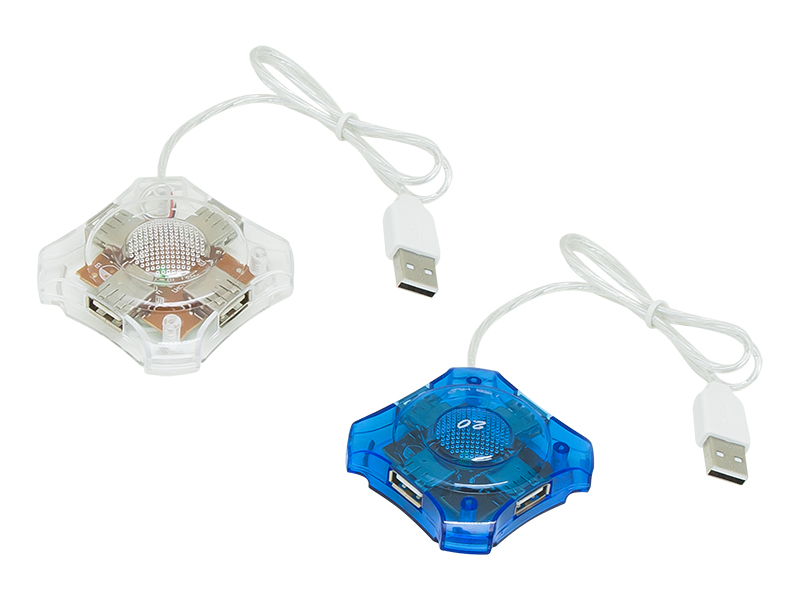 66-384#             --Rozgałęziacz USB: wtyk USB typu A, rozdzielenie na 4 gniazda USB typu A. Standard 2.0