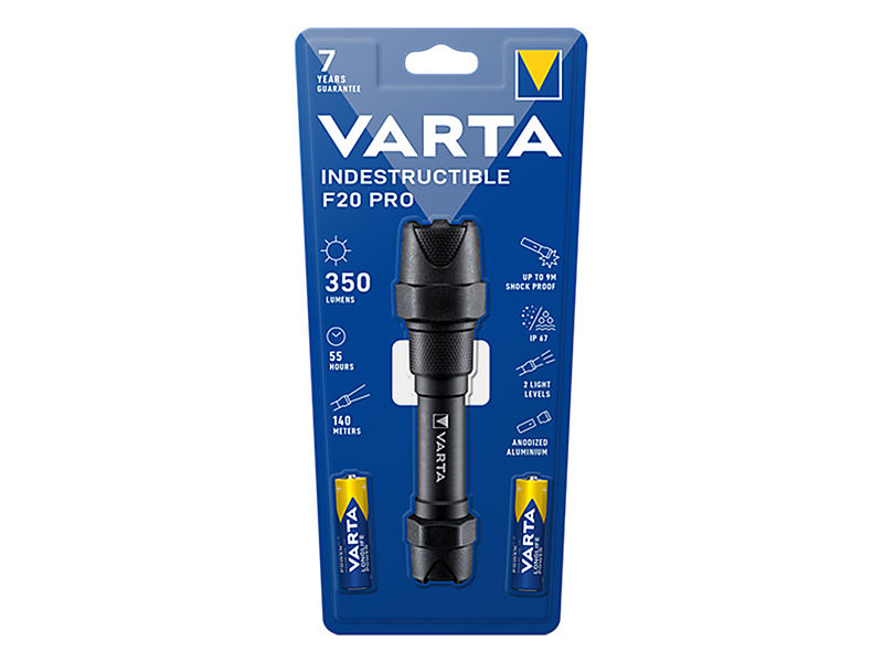 71-346#--SpecyfikacjaTyp latarki: LEDSeria: INDESTRUCTIBLEOznaczenie: F20 PRO 18711Klasa odporności: IK08 (IEC 62262)Klasa szczelności: IP67Poziomy świecenia: 2 (wysoki i niski)Źr&amp;oacute;dło światła: 6W LEDZasięg światła: do 140 metr&amp;oacute;wC