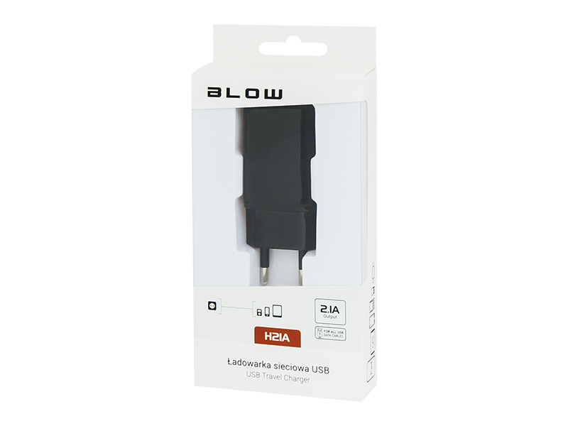 75-889#--Specyfikacja:- Ładowarka sieciowa z gniazdem USB- Stylowe wzornictwo- Kompatybilna z iPhone/iPod, Samsung, Blackberry, HTC, itp.- Zabezpieczenie przeciwprzepięciowe - Wykonana z materiał&amp;oacute;w przyjaznych dla środowiska- Napięcie wejściowe
