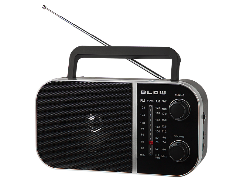 77-535#--Kompaktowe przenośne radio BLOW z podstawowymi funkcjami pozwalającymi na odbi&amp;oacute;r stacji radiowych w częstotliwościach AM/FM. Urządzenie jest proste i intuicje w obsłudze, każdy użytkownik poradzi sobie z jego obsługą. Idealne na piknik