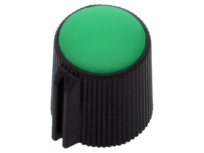8162#               --8162#                Gałka pot czarna śred 13mm zielona