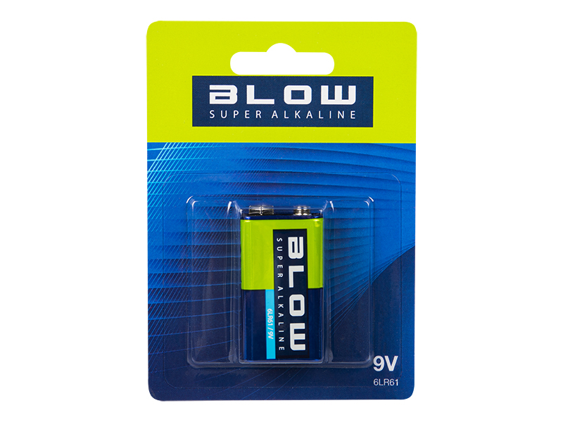 82-519#--Wysokiej jakości bateria alkaiczna BLOW. - Zastosowanie: cyfrowe aparaty fotograficzne, przenośne urządzenia CD, golarki, piloty, zabawki, narzędzia, latarki itp.- Typ: 6LR61 9V- Napięcie: 9V- Opakowanie:&amp;nbsp;1 sztukablister, ilość w pudełku