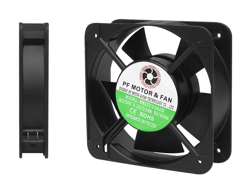 85-121#--Parametry techniczne:  - Wymiary: 120 x 120 x 25&amp;nbsp; mm  - Zasilanie: 230VAC  - Przepływ powietrza: 86.7m&amp;sup3;/hr  - Natężenie prądu: 0.08A  - Prędkość: 2050rpm  - Poziom hałasu (at 1m): 34dB  - Waga: 380g  - Temperatura pracy: -20