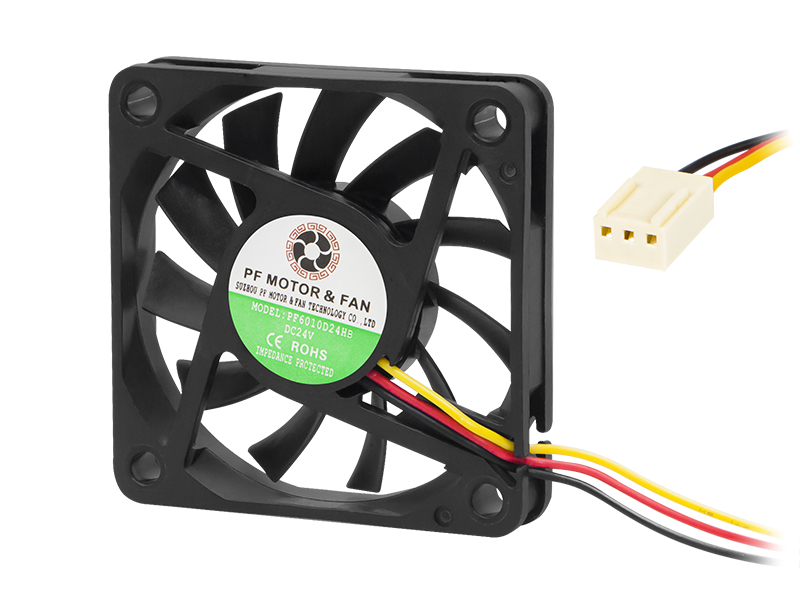 85-622#--Parametry techniczne:  - Wymiary: 60 x 60 x 10&amp;nbsp; mm  - Zasilanie: 24VDC  - Przepływ powietrza: 27.2m&amp;sup3;/hr  - Natężenie prądu: 0.11A  - Prędkość: 4500rpm  - Poziom hałasu (at 1m): 30dB  - Waga: 23g  - Temperatura pracy: -20&amp