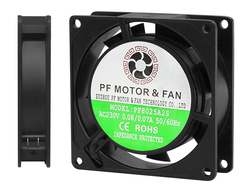 85-810#--Parametry techniczne:  - Wymiary: 80 x 80 x 25&amp;nbsp; mm  - Zasilanie: 230VAC  - Przepływ powietrza: 28.9m&amp;sup3;/hr  - Natężenie prądu: 0.08A  - Prędkość: 2300rpm  - Poziom hałasu (at 1m): 30dB  - Waga: 230g  - Temperatura pracy: -20&a