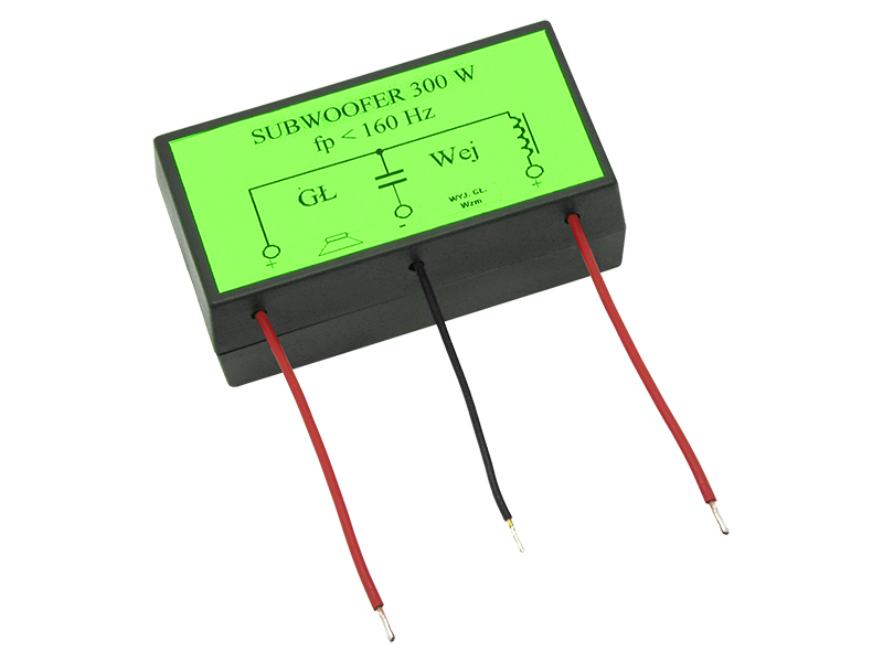 8530#               --Zwrotnica głośnikowa w obudowie 4-8 Ohm- Moc max.:&amp;nbsp;300 W- Punkt podziału częstotliwości:&amp;nbsp;Fp 160 Hz- Nachylenie zbocza:&amp;nbsp;12 dB
