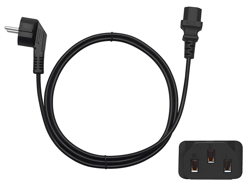 8583#--Zasilające przyłącze sieciowe komputerowe z wtykiem prostym.- Typ: SN-311- Wtyk: prosty- Długość przewodu: 3 m- Kolor: czarny&amp;nbsp;