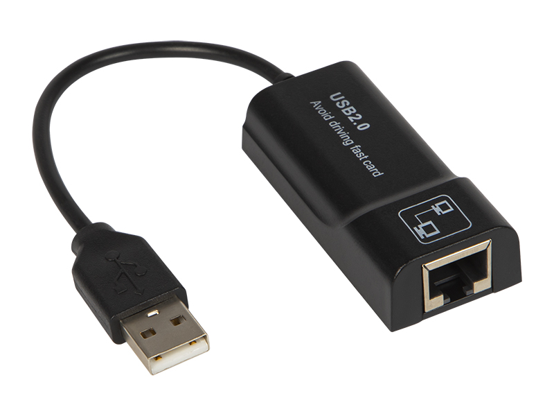 86-059#--Zewnętrzna karta sieciowa z wtykiem USB oraz gniazdem RJ45.Najważniejsze cechy:- Wspiera 10/100 Mbps z automatycznym wykrywaniem pojemności- USB 2.0- Wsteczna kompatybilność z USB 2.0- Wsparcie Auto MDIX- IEEE 802.3, 802.3u i 802.3ab- Instalacja Plug