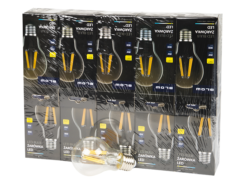 87-439#--Klasyczna żar&amp;oacute;wka z przezroczystym szkłem marki BLOW została wykonana przy użyciu nowoczesnych rozwiązań wykorzystujących innowacyjną technologię diod LED, kt&amp;oacute;re charakteryzują się wysoką wydajnością parametr&amp;oac