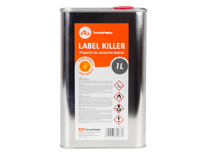 9198#--Label Killer&amp;nbsp;Preparat znakomicie usuwa wszelkiego rodzaju etykiety samoprzylepne. Substancje zawarte w produkcie działają naklej eliminując jego przyczepność. Nie oddziałuje z większością materiał&amp;oacute;w czyszczonych powierzchn