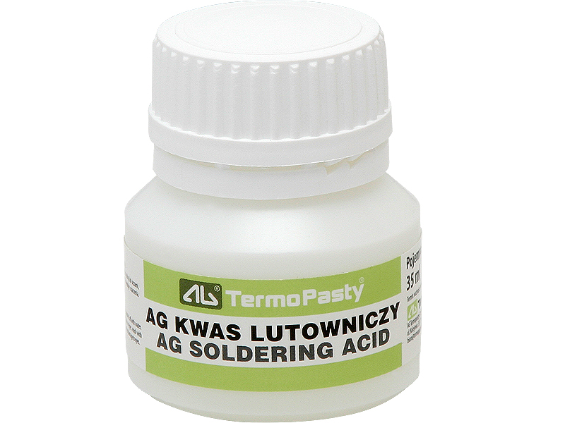 9199#--Kwas lutowniczy znajduje zastosowanie podczas pracy przy niklowanych powierzchniach. Butelka zawiera płyn, z kt&amp;oacute;rego należy ostrożnie korzystać. Preparat powinno nakładać się w małych ilościach i stopniowo zmywać wodą. Składa się w 35%