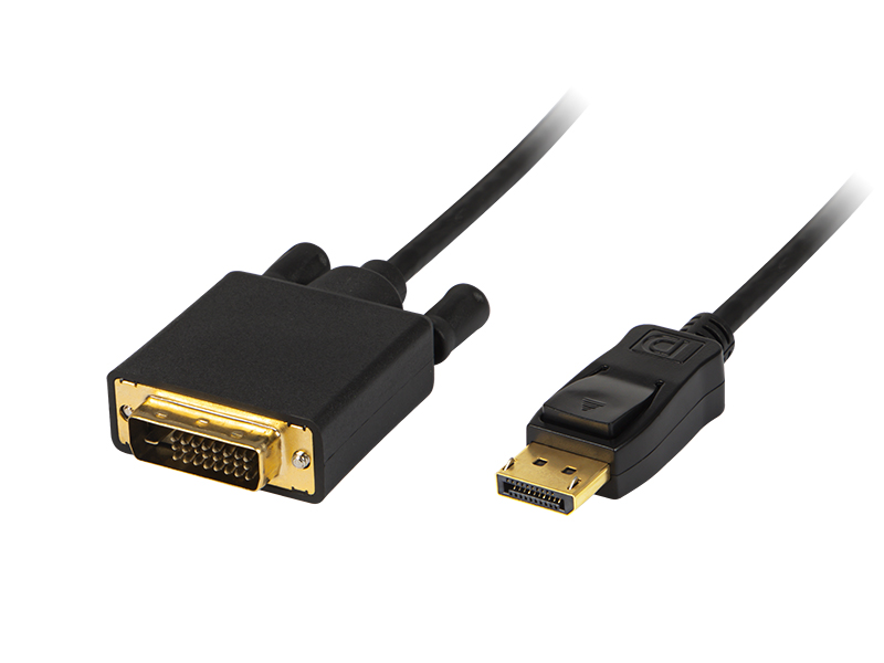 92-029#--Kabel umożlwiający podłączenie np. komputera, konsoli z gniazdem DisplayPort do innego urządzenia wyposażonego w gniazdo DVI np. monitora, projektora, Dodatkowo&amp;nbsp;pozłacane końc&amp;oacute;wki zwiększają odporność wtyk&amp;oacute;w