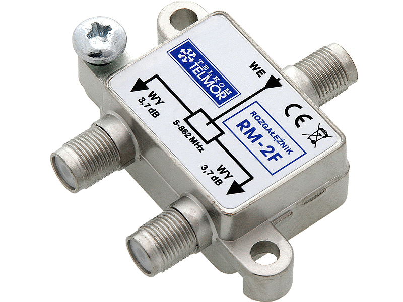92-316#--Rozgałęźnik małostratny marki Telmor przeznaczony do rozgałęziania lub sumowania sygnał&amp;oacute;w radiowych i telewizyjnych we wszelkiego rodzaju instalacjach antenowych. Umożliwia przejście sygnał&amp;oacute;w z jednego przewodu koncentry