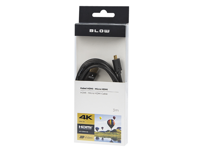 92-673#--Przyłącze HDMI (A)&amp;nbsp;- micro HDMI (D)&amp;nbsp;PROFESSIONAL 4K o długości 1,5 mCechy fizyczne:-&amp;nbsp;kabel o długości&amp;nbsp;1,5 m- wtyki HDMI (A) i micro HDMI (D)&amp;nbsp;pozłacane- nowoczesny design- przyłącze zapa