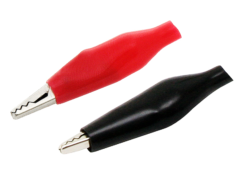 96-703#--Krokodylek elektrotechniczny&amp;nbsp;- długość całkowita: 51mm- izolowane zaciski: nie- maksymalne rozwarcie: około 10mm- materiał przewodzący: stal niklowanaZawartość opakowania:- 50 szt. krokodylek&amp;nbsp;czarny- 50 szt. krokodylek&a