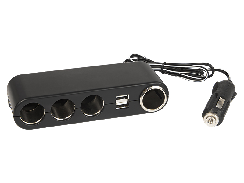 96-875#--- Wysoka jakość wykonania- Możliwość podłączenia kilku urządzeń jednocześnie&amp;nbsp;- Maksymalny prąd wyjściowy do 10A (łącznie z wszystkich gniazd)- Kompatybilne z instalacjami samochodowymi 12V oraz 24V- Gruby odporny przew&amp;oacute;d- 