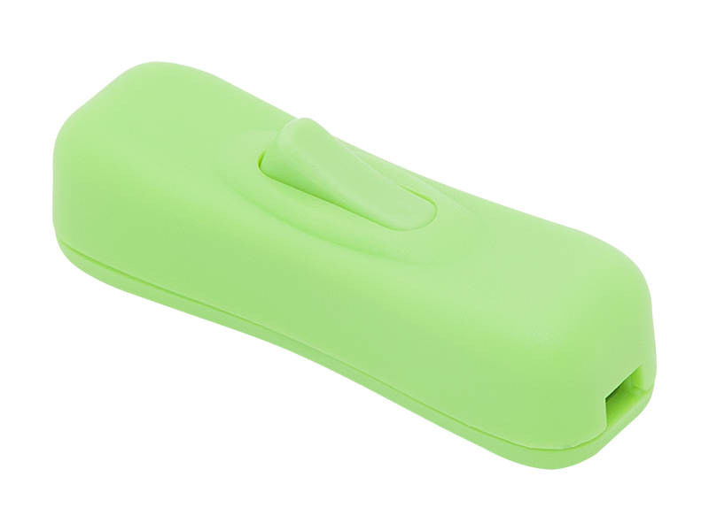 97-006#--Przełącznik przelotowy PP12 w kolorze zielonym przeznaczony do montażu w instalacjach 230V takich jak lampka nocna itp.- Typ: przełącznik przelotowy- Model: PP12- Napięcie: 230V- Kolor: zielonyWymiary:- Szerokość: 18 mm- Wysokość: 60 mm- Głębokość: 1