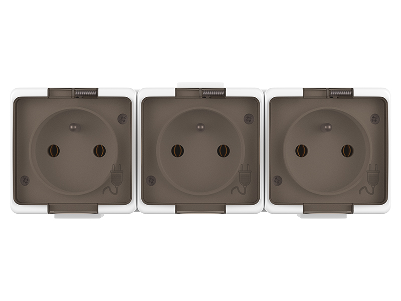 98-358#--98-358# Gniazdo potrójne n/t nt-316sl białe