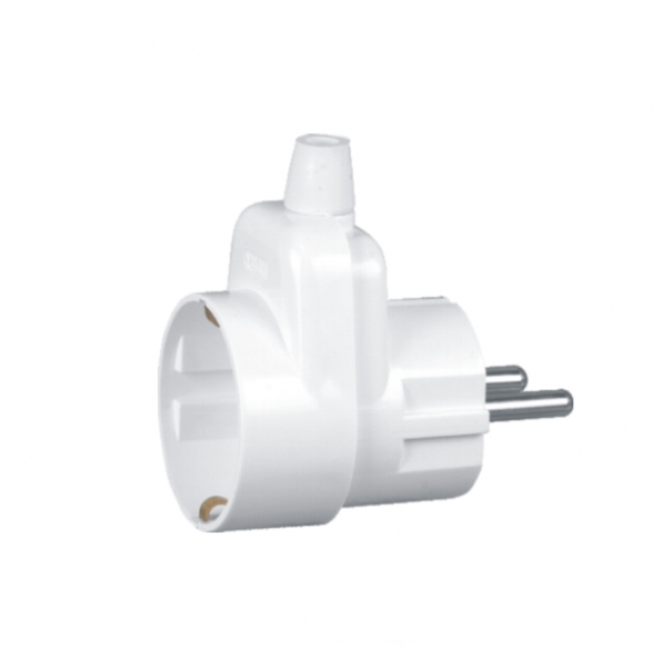 WT-16U/G-S--Wtyczka Uni-Schuko z gniazdem.