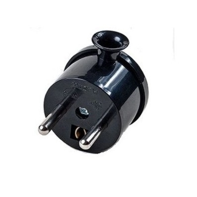 WT-15/CZARNY--Wtyczka kątowa rozbieralna MINI. Dostępne kolory: biały, czarny.