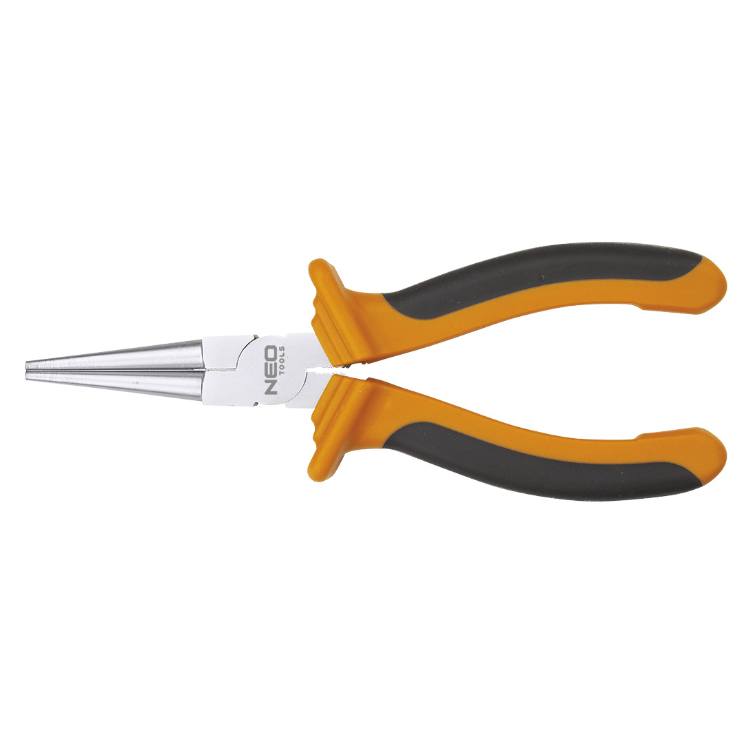 TOP-01-020--Szczypce okrągłe 160 mm, DIN5745, uchwyt dwumateriałowy, TÜV
