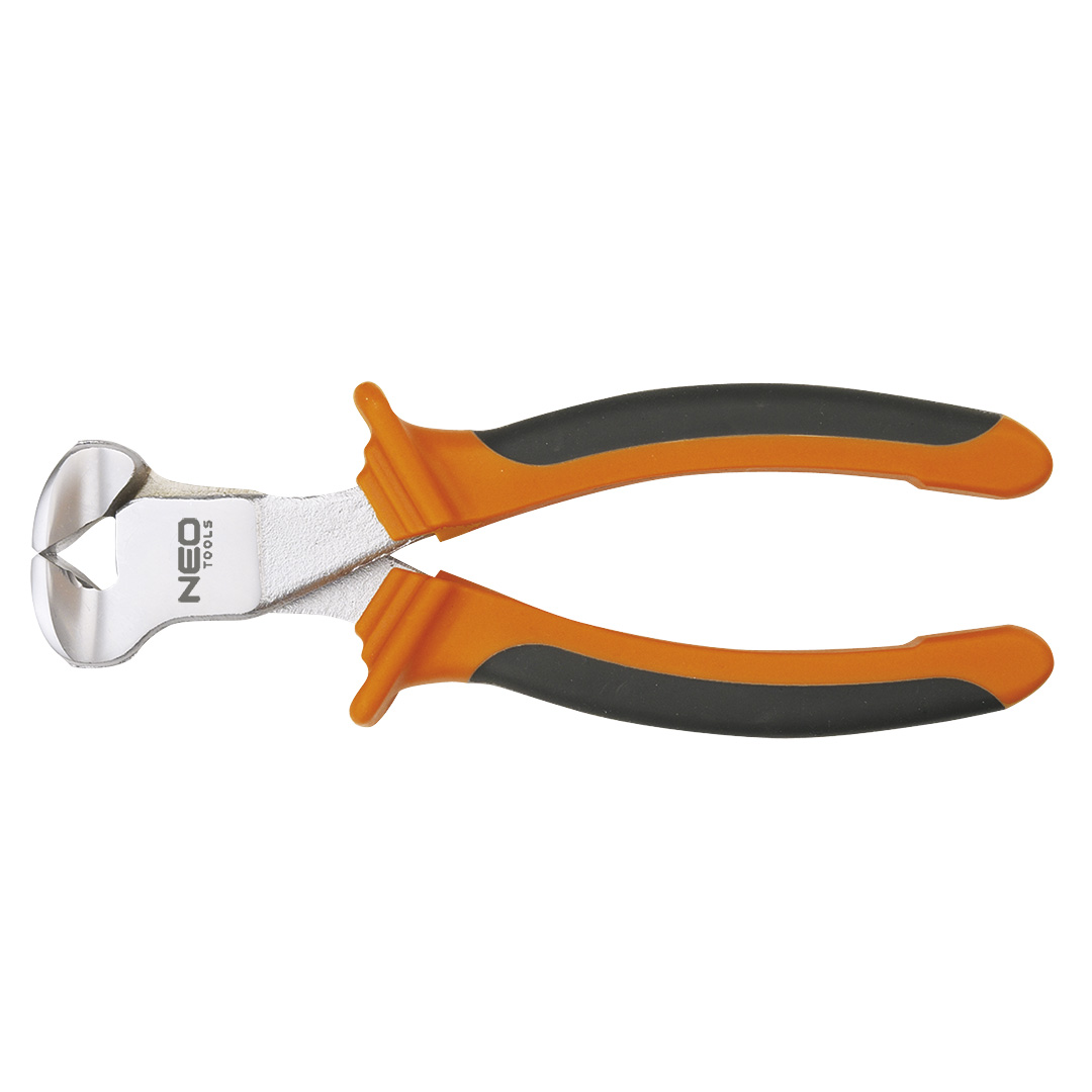 TOP-01-021--Szczypce czołowe 160 mm, twardość powierzchni tnących 55-60 HRc, krawędzie cięcia hartowane indukcyjnie, DIN 5748, uchwyt dwumateriałowy, TÜV