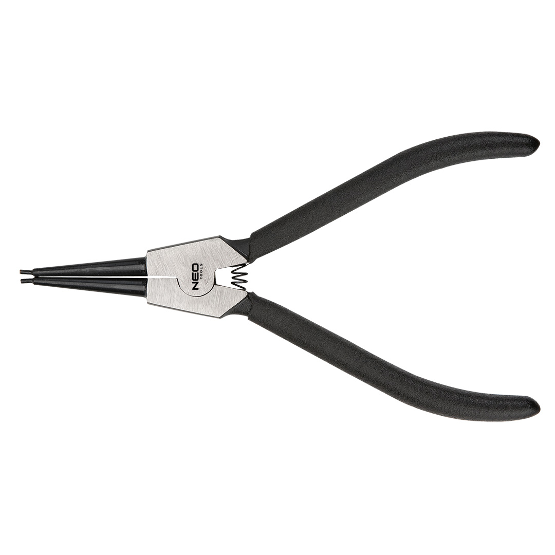 TOP-01-041--Szczypce do pierścieni osadczych 180 mm, zewnętrzne, proste, do pierścieni 19-60 mm, średnica końcówki 1.8 mm, stal CrV, TÜV