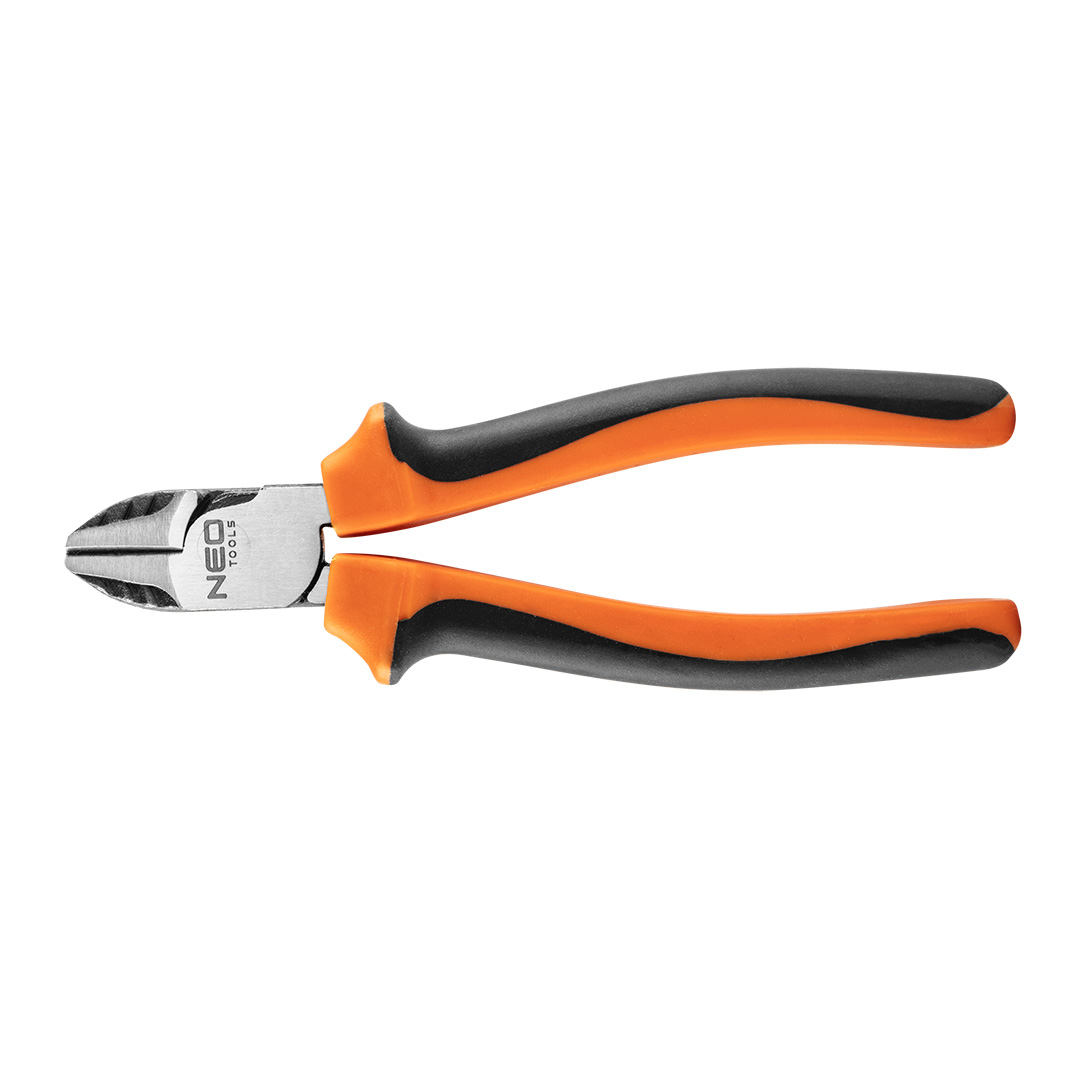 TOP-01-156--Szczypce boczne długość 160mm, 40% oszczędności siły dzięki przesunięciu trzpienia bliżej szczęk, stal chromowo niklowa antykorozyjna, uchwyt dwukomponentowy TPR+ABS