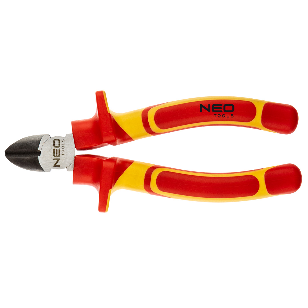TOP-01-226--Szczypce boczne 160 mm 1000V, polerowane, rękojeść dwumateriałowa, stal CrV, certyfikat TÜV