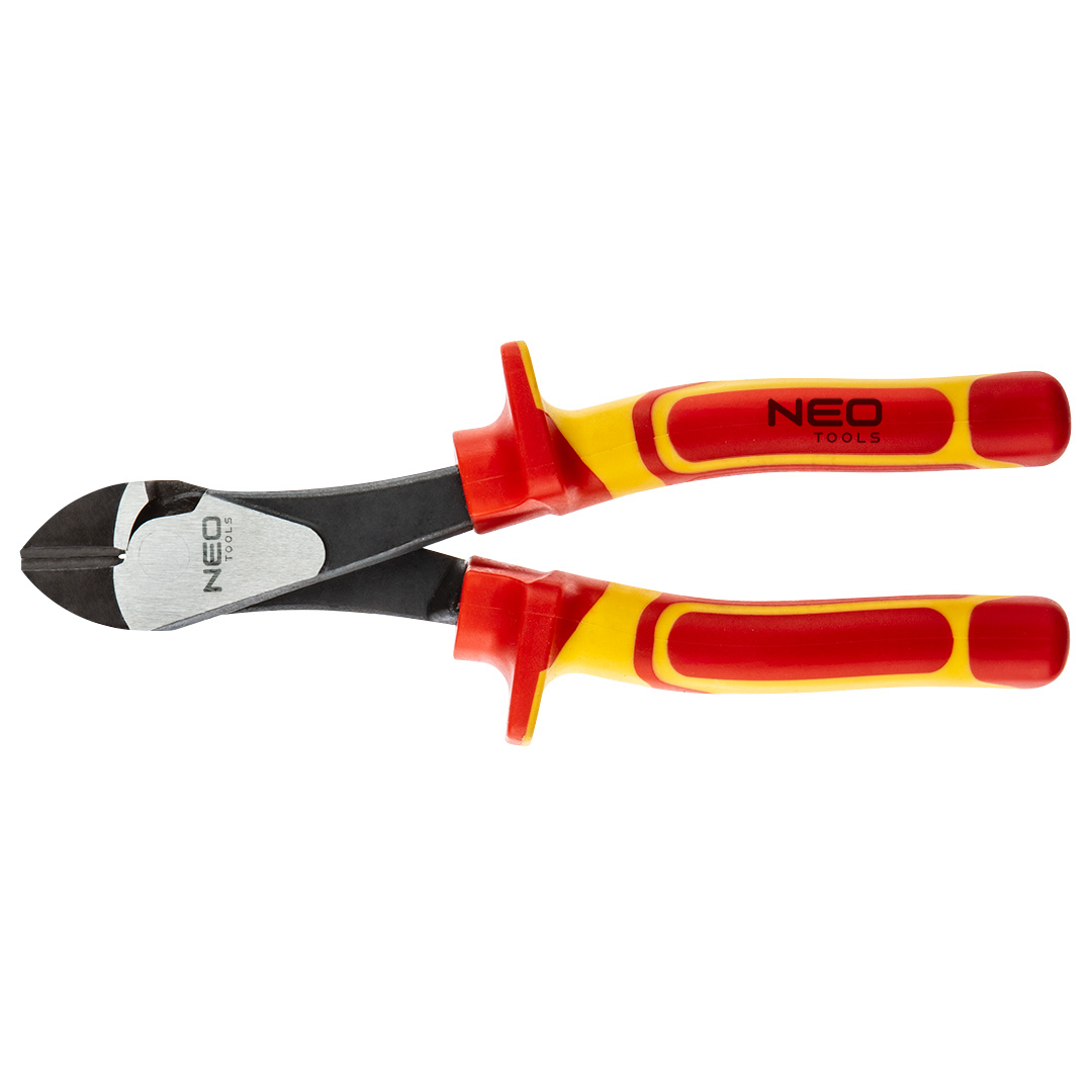 TOP-01-231--Szczypce boczne 180 mm 1000V, polerowane, rękojeść dwumateriałowa, stal CrV, certyfikat TÜV