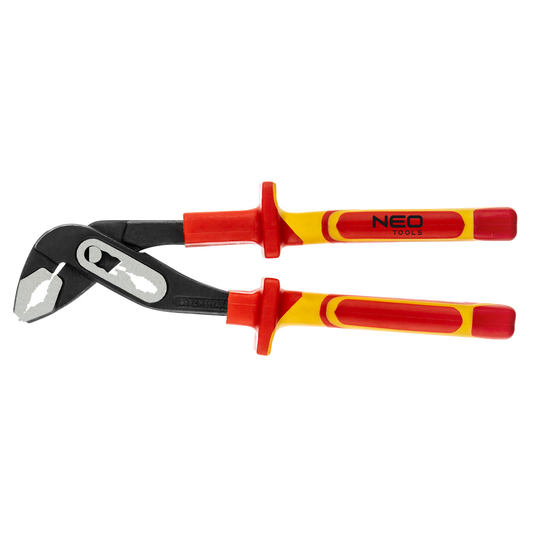 TOP-01-232--Szczypce do rur 250 mm 1000V, polerowane, rękojeść dwumateriałowa, stal CrV, certyfikat TÜV