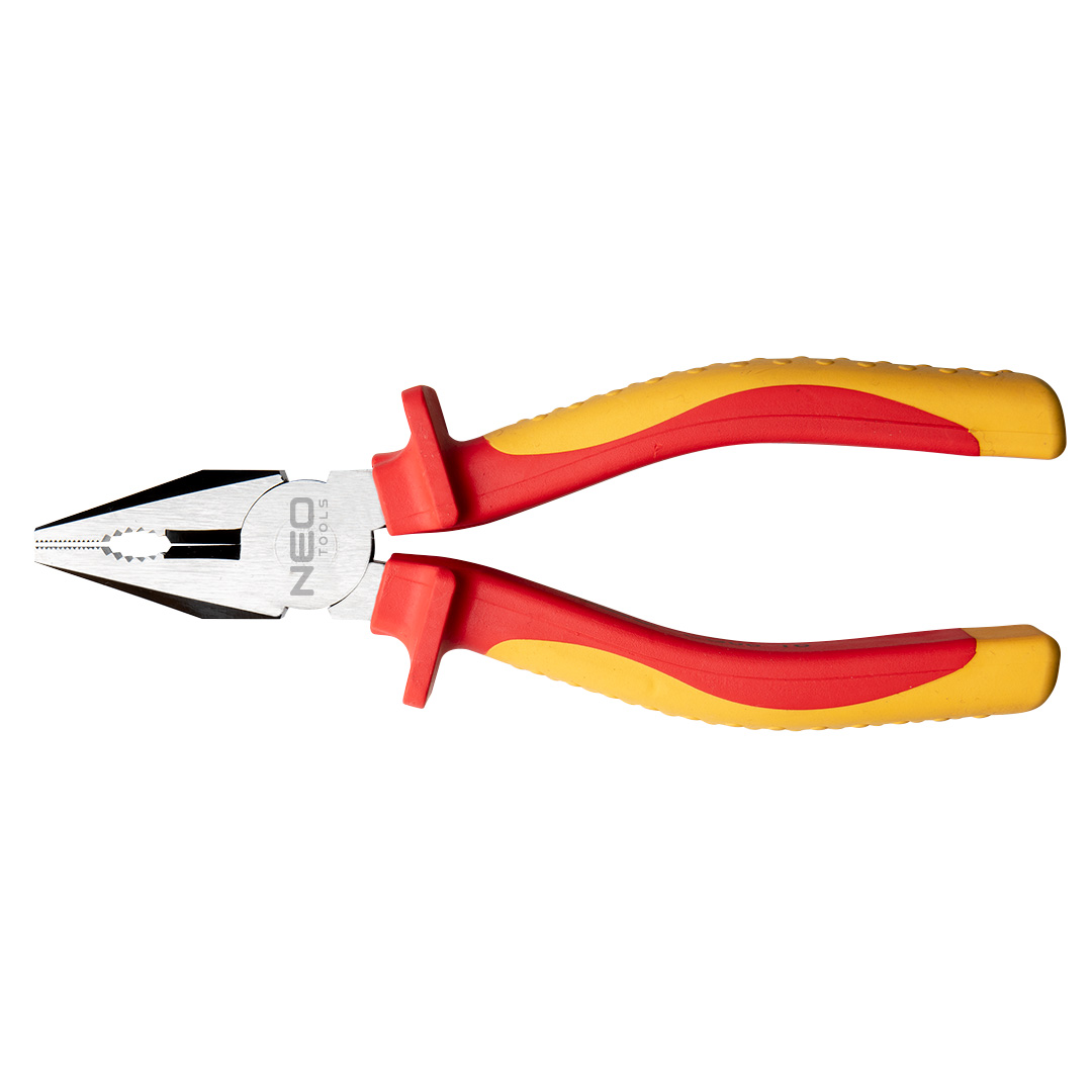 TOP-01-240--Szczypce uniwersalne 1000V, 160 mm, twardość powierzchni tnących 55-60 HRc, stal CrV, z certyfikatem, DIN 5746, uchwyt dwumateriałowy, TÜV