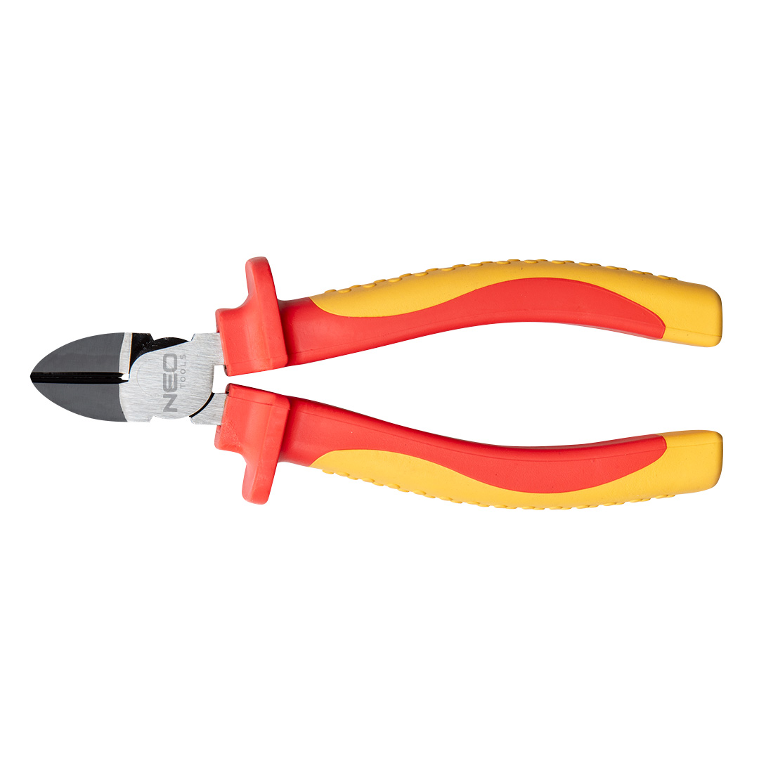 TOP-01-243--Szczypce boczne 1000V, 160 mm, twardość powierzchni tnących 55-60 HRc, stal CrV, z certyfikatem, DIN 5749, uchwyt dwumateriałowy, TÜV