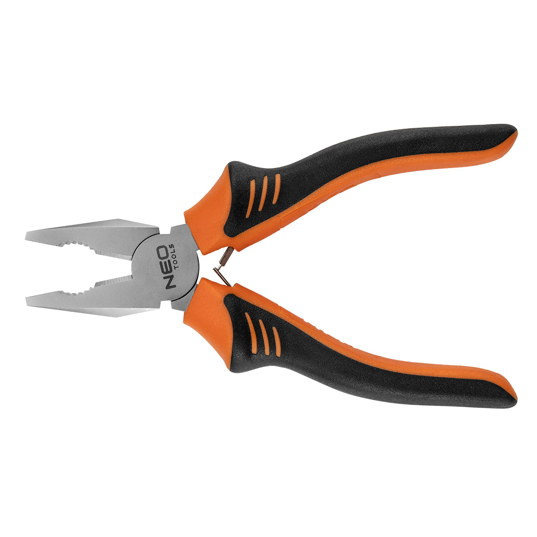 TOP-01-250--Szczypce uniwersalne 160 mm, sprężynka rozpierająca, dwumateriałowy uchwyt, stal CS
