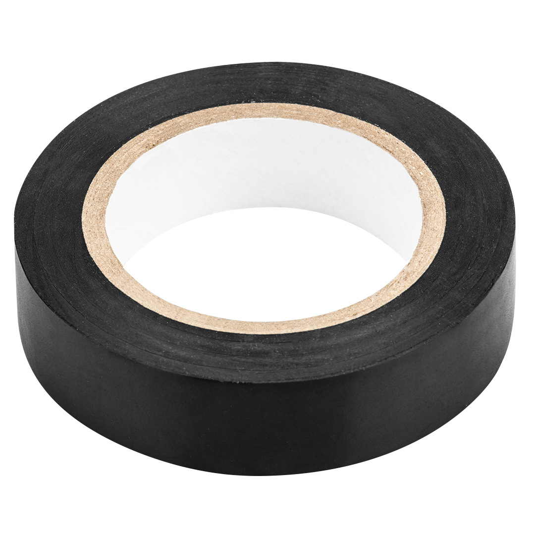 TOP-01-526--Taśma izolacyjna czarna, materiał PVC, wymiary 15 mm x 0.13 mm x 10 m, elastyczna, funkcje ochronne: przed uszkodzeniami mechanicznymi (ścieranie, zginanie, itp.), fizycznymi (promieniowanie UV, procesy starzenia), chemicznymi (woda oraz różnego rodz