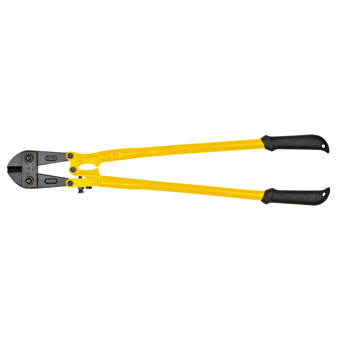 TOP-01A130--Nożyce do prętów 750 mm, drut do O 12 mm, plastikowe uchwyty, hartowane szczęki CrV, odkuwany przegub, regulacja zbieżności ostrzy