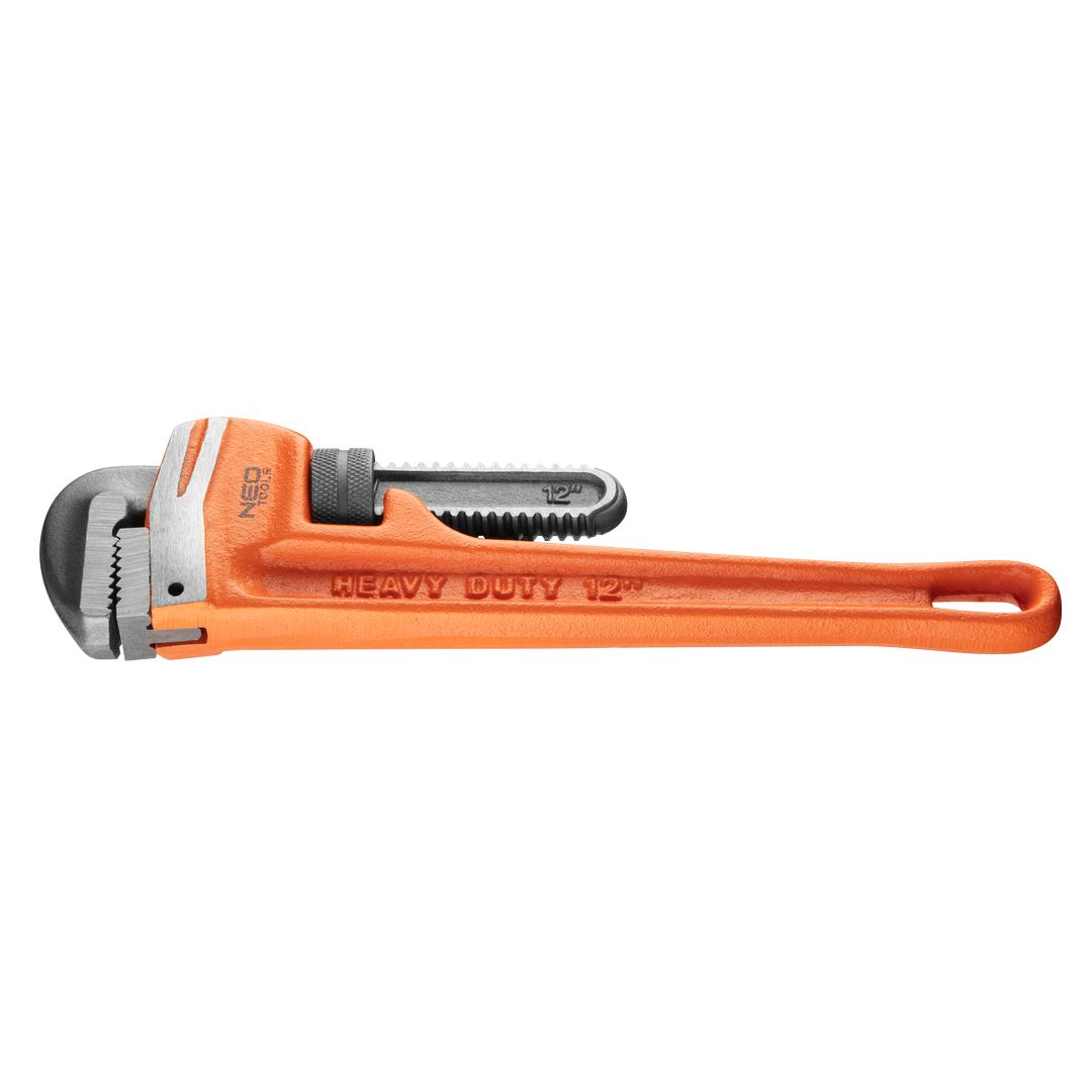 TOP-02-106--Klucz do rur stillson 300 mm, 12", szczęki odkuwane i szlifowane, szczęki ze stali stopowej, korpus z żeliwa ciągliwego, podziałka, TÜV