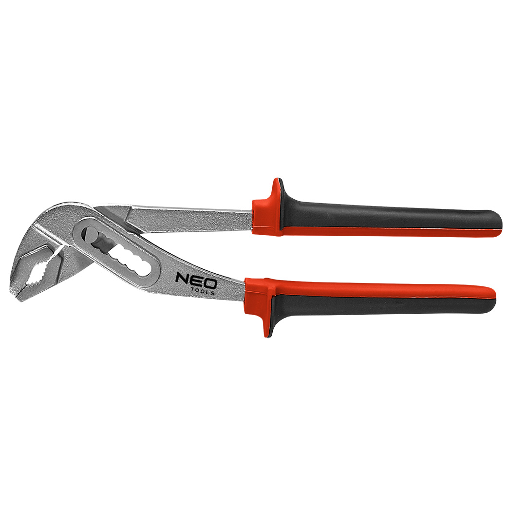 TOP-02-401--Szczypce do rur 250 mm, zakres 10-45 mm, stal węglowa hartowana, przegub przestawny 7 pozycji