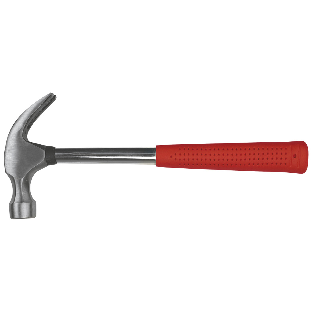 TOP-02A708--Młotek stolarski 450 g, trzonek metalowy, uchwyt pokryty gumą