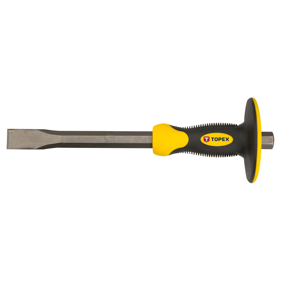 TOP-03A171--Przecinak z ochraniaczem 25 x 19 x 300 mm, stal CrV, przekrój sześciokątny