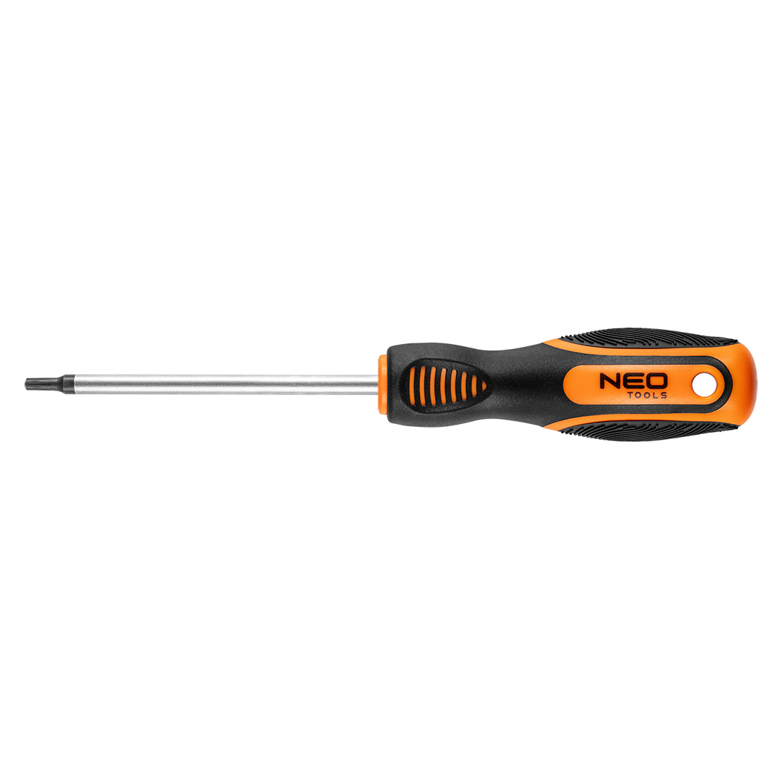 TOP-04-188--Wkrętak Torx T20 x 100 mm, hartowana końcówka, magnetyczna końcówka, stal CrV, dwumateriałowy uchwyt