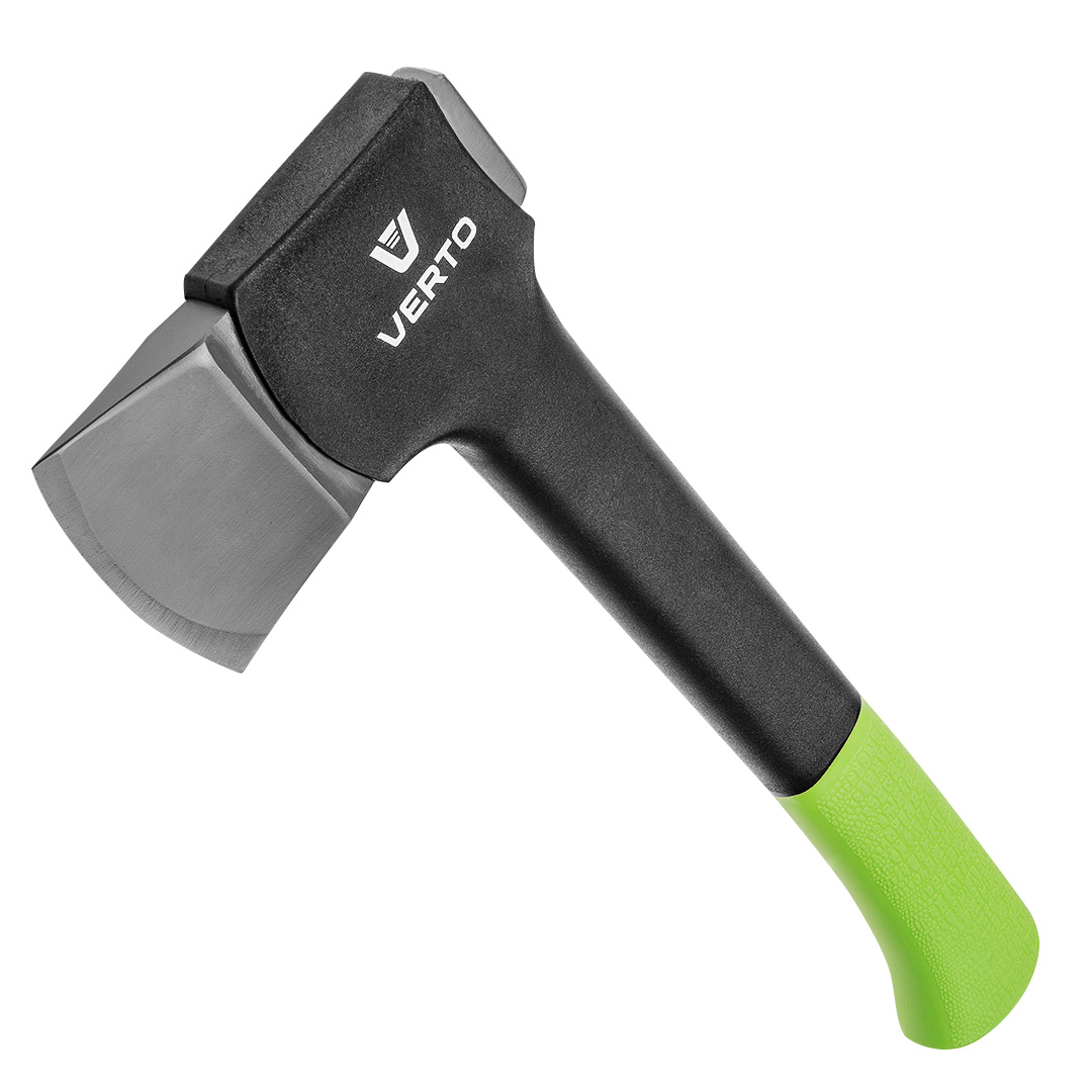 TOP-05G100--Siekiera uniwersalna, waga całkowita 620 g, waga obucha 410 g, trzonek z włókna szklanego i TPR, obuch pokryty teflonem, długość całkowita 365 mm, zawieszka z tworzywa.