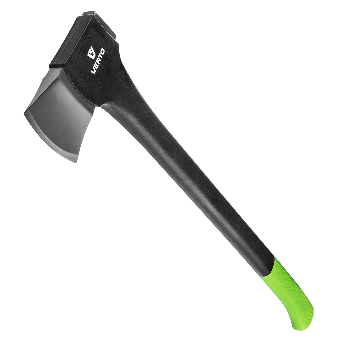 TOP-05G102--Siekiera uniwersalna, waga całkowita 550 g, waga obucha 410 g, trzonek z włókna szklanego i TPR, obuch pokryty teflonem, długość całkowita 230 mm, zawieszka z tworzywa.