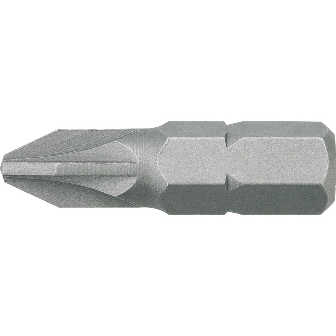 TOP-06-020--Końcówki wkrętakowe PZ2 x 25 mm, 20 szt., 1/4", twardość 60 HRc, stal S2, DIN3126